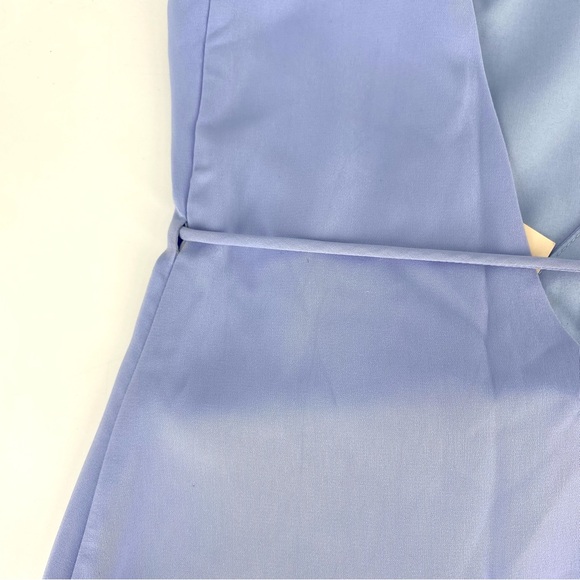 Superdown Luca Wrap Front Blue Dress NWT - Picture 11 of 12